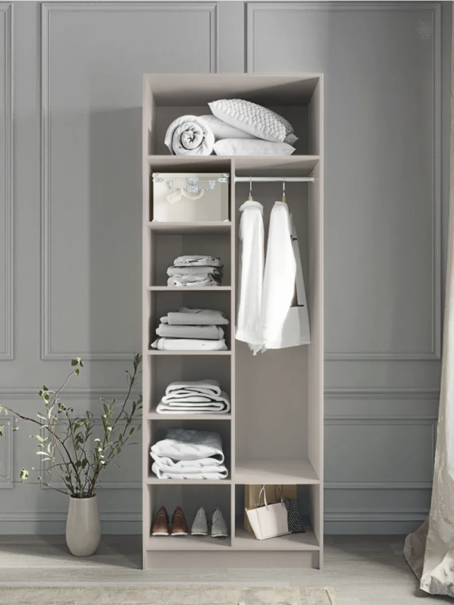 80х230х50 см Шкаф Двухдверный цвет кашемир полок6