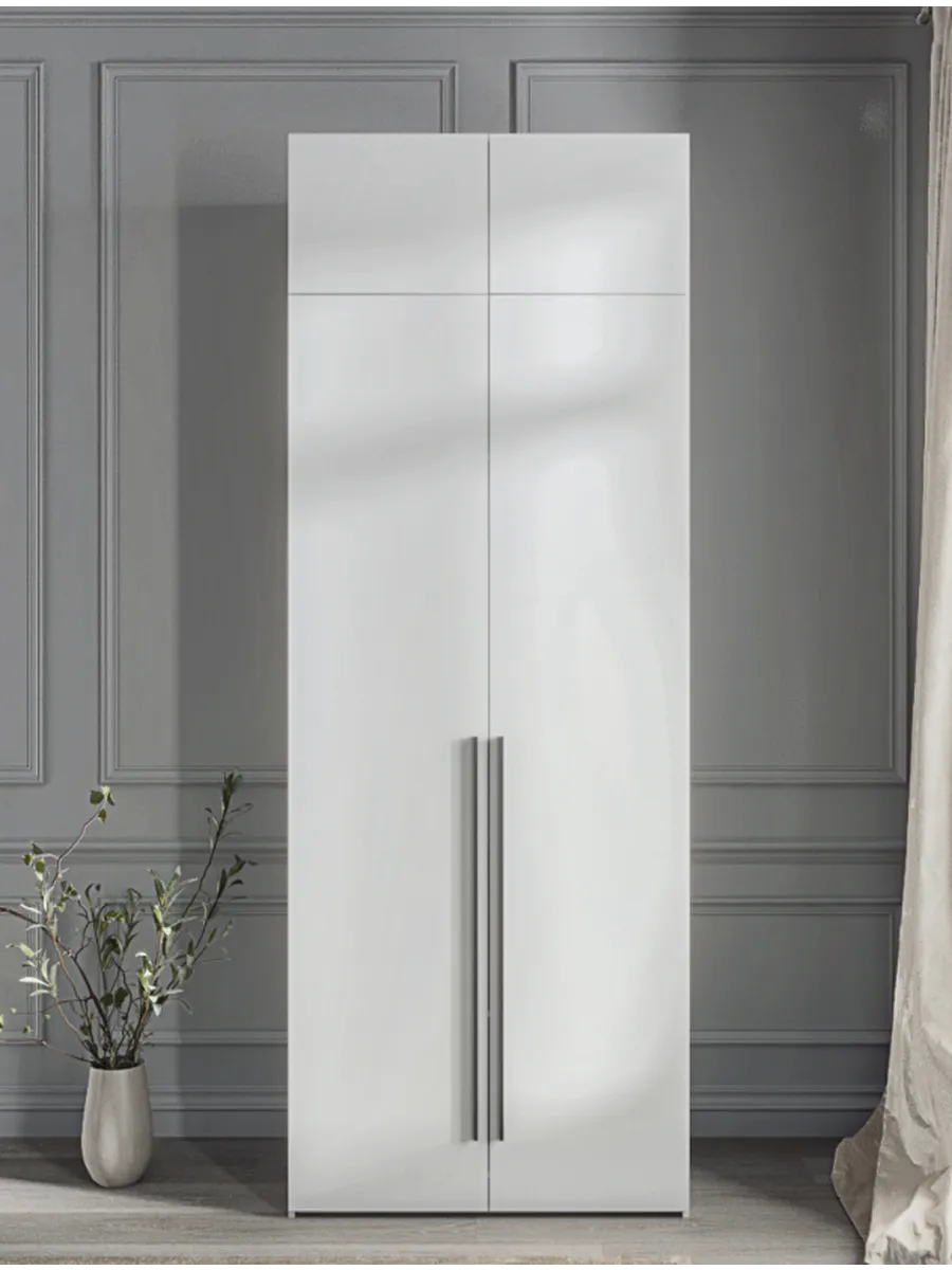 90х240х50мм Шкаф Двухдверный цвет Белый полок4