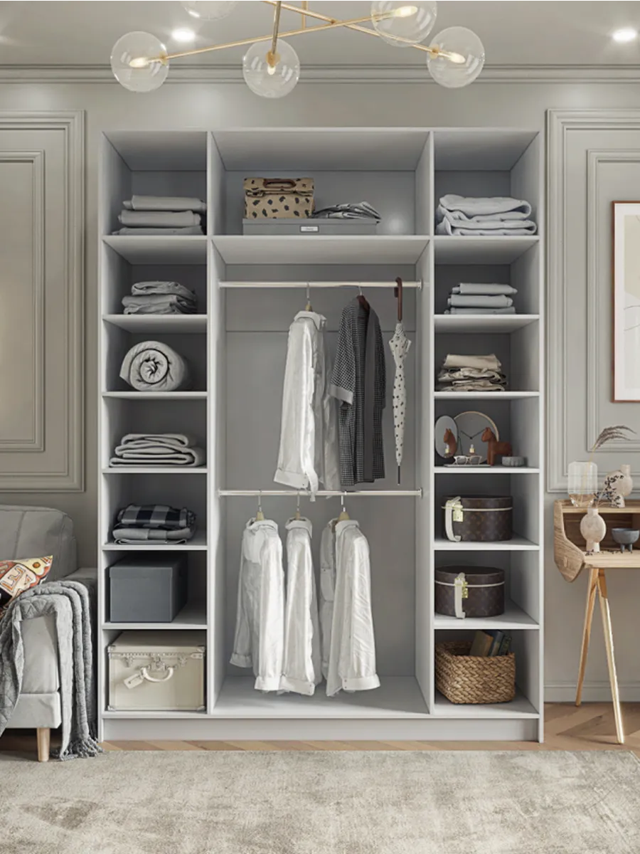 200х260х50мм Шкаф Четырехдверный цвет Белый полок15