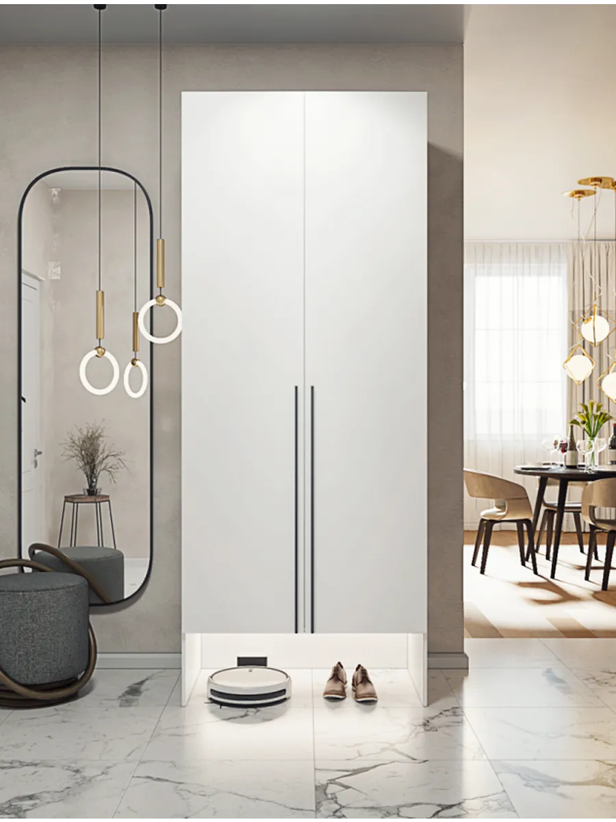 90х260х60мм Шкаф Двухдверный цвет Белый полок6