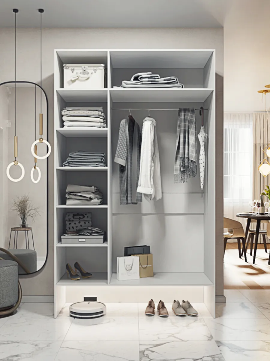 150х250х60мм Шкаф Трехдверный цвет Белый полок6