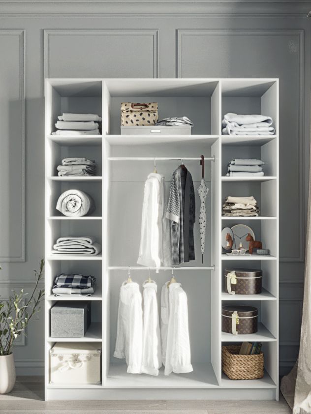 180х240х50 см Шкаф Четырехдверный цвет Белый полок15