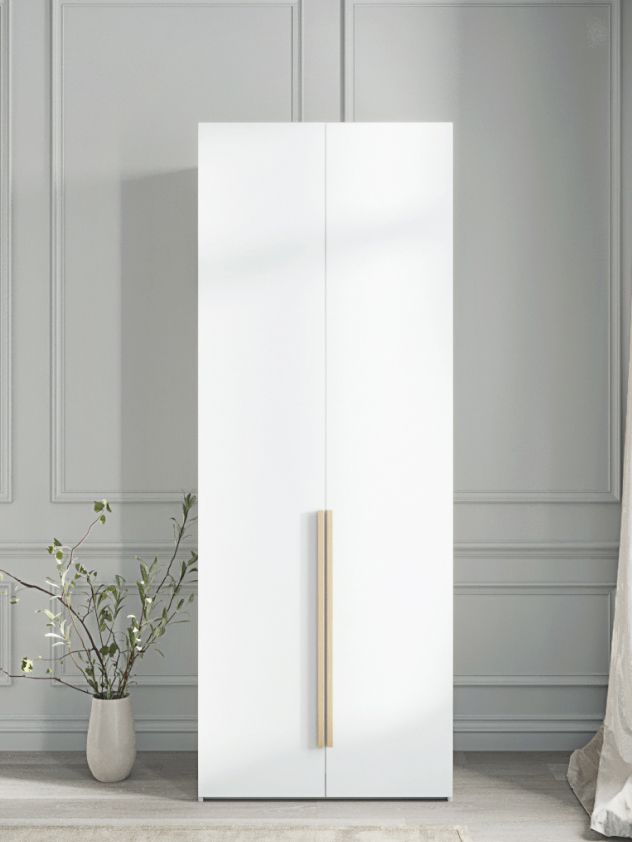 60х230х60 см Шкаф Двухдверный цвет Белый полок6