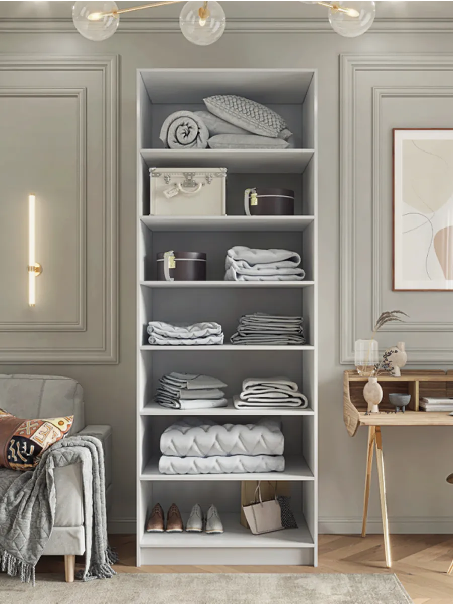 90х220х65мм Шкаф Двухдверный цвет Белый полок6