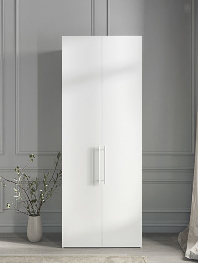 70х240х50 см Шкаф Двухдверный цвет Белый полок6