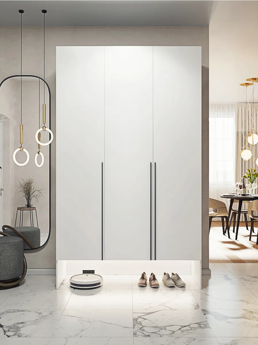 150х250х60мм Шкаф Трехдверный цвет Белый полок6